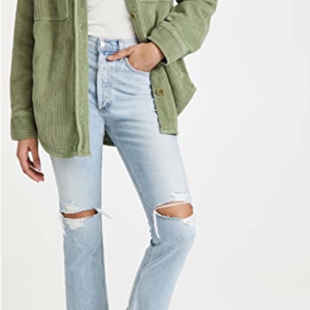 AGOLDE Riley Straight Crop Jeans